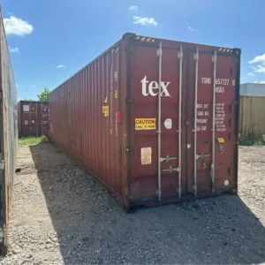 Durable 40ft high cube COR-TEN steel container for equipment and inventory storage