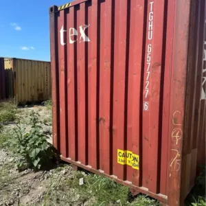 Weather-resistant 40ft high cube shipping container with double cargo doors