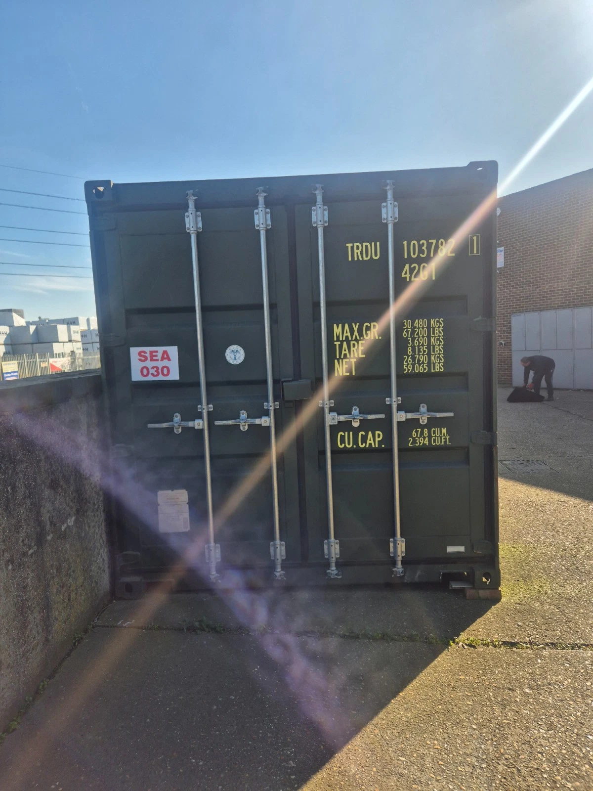 New condition 40ft COR-TEN steel container for commercial and industrial storage