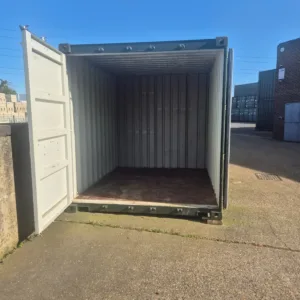 Weather-resistant 40ft one trip shipping container for inventory, equipment, and warehouse storage