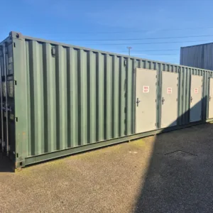 40ft one trip self-storage shipping container with secure cargo doors
