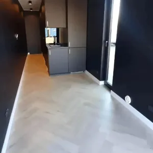 Modern container house with insulated wall panels and energy-efficient design