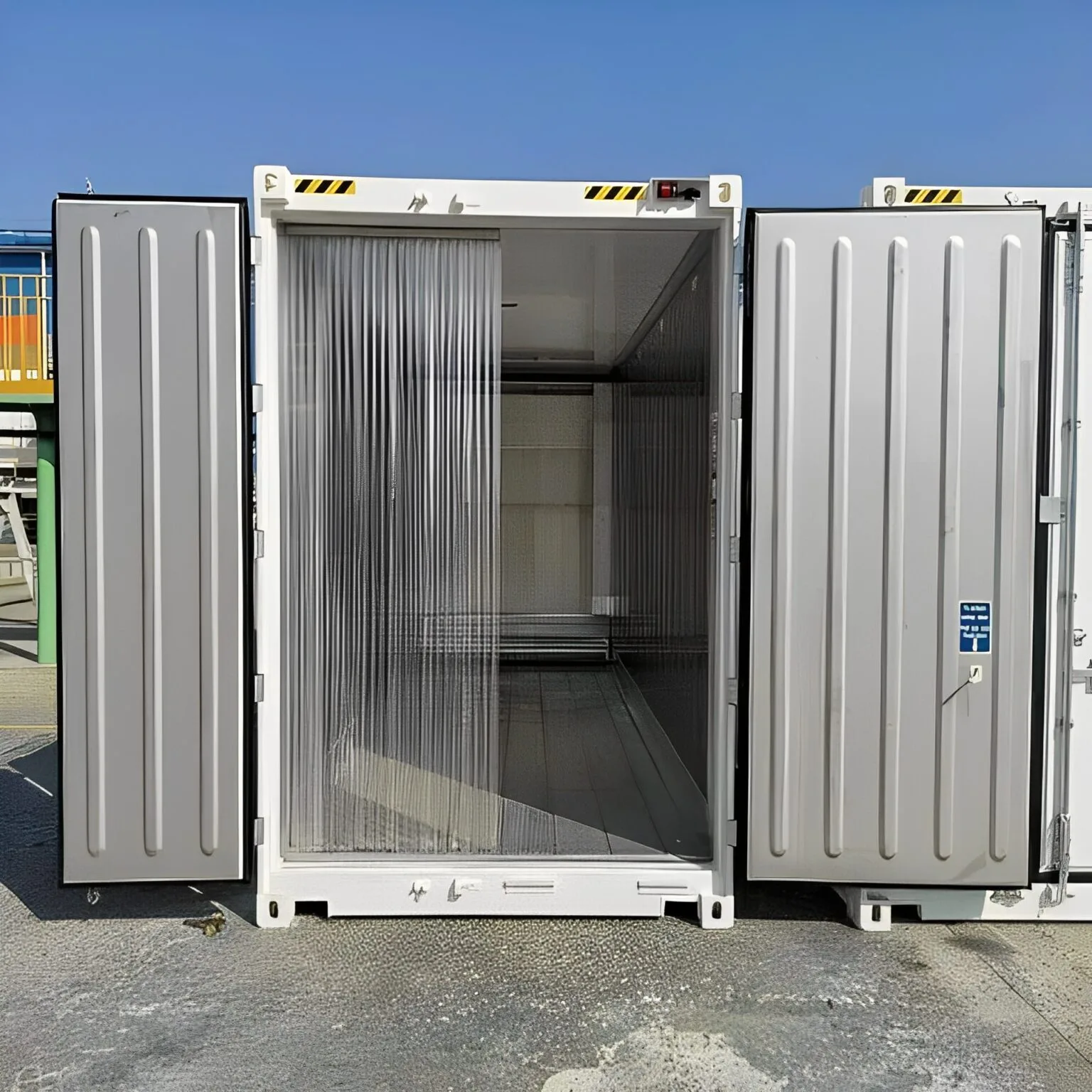 40ft reefer container with insulated steel construction and cooling system