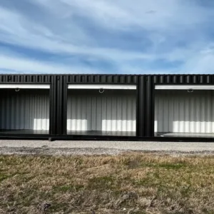 40ft Shipping Container With 3 Roll-Up Side Doors