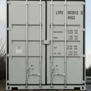 Commercial 40ft high cube storage container with multiple access points