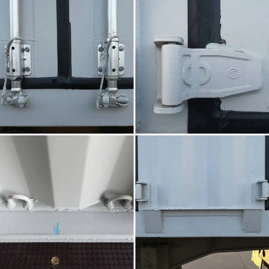 Industrial high cube shipping container with side vents and extra storage space