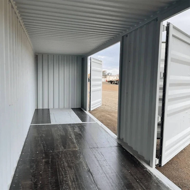 Heavy-duty 40ft high cube container with corten steel construction and multi-door access system