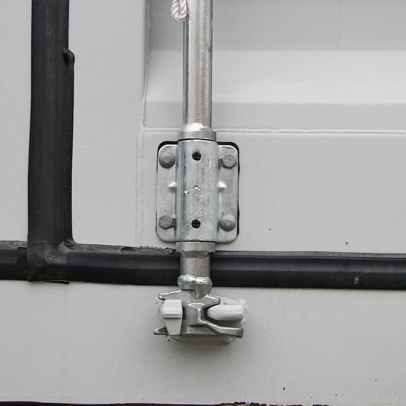 Extra-tall 40ft storage container with four side doors and rear cargo doors