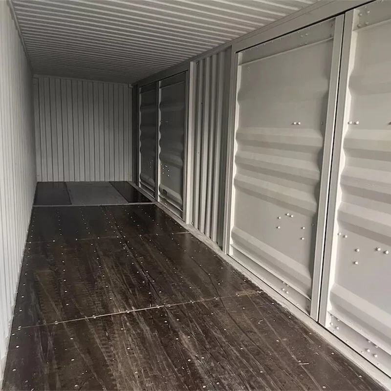 Secure 40ft high cube container for construction equipment and material storage