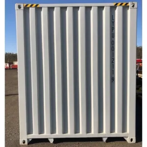 New 40ft shipping container with side-opening doors and marine plywood floor