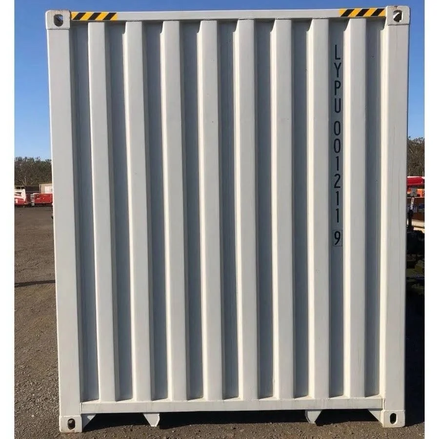 New 40ft shipping container with side-opening doors and marine plywood floor