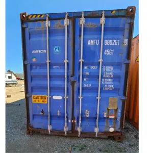 40ft high cube shipping container with water-tight construction and extra storage height