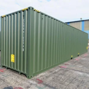 40ft standard shipping container with lockable cargo doors and corten steel construction