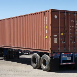 Standard 40ft shipping container for secure storage and freight transportation