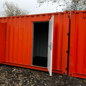 Used 40ft storage container divided into individual self-storage units