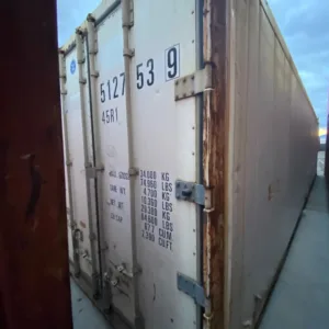 Non-operational refrigerated container for agricultural and commercial use