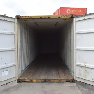 Used 45ft high cube pallet-wide container for commercial storage and transport