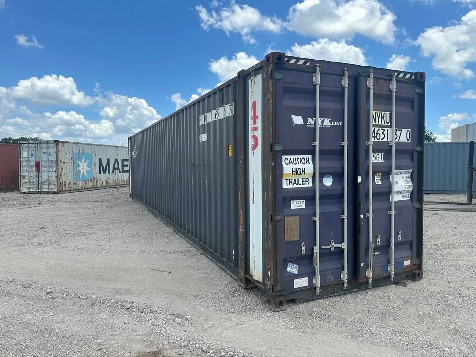 45ft high cube shipping container with extra storage capacity and height