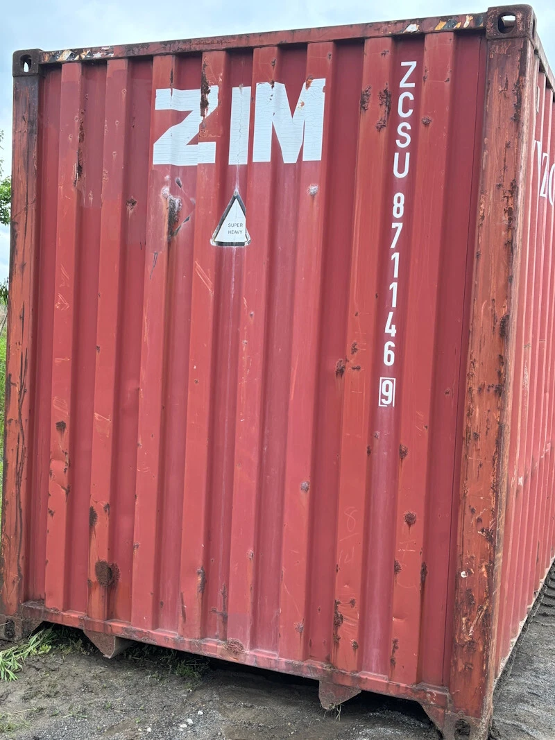 High cube 45ft storage container with marine plywood flooring and extra interior height