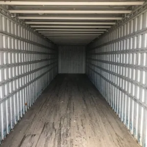 ISO-certified 45ft high cube shipping container for freight transport and secure storage