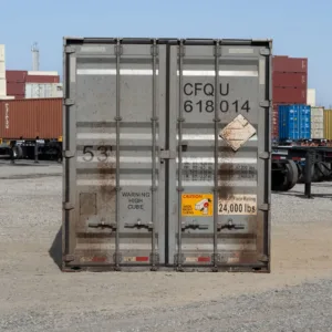 Large 53ft high cube COR-TEN steel shipping container with double cargo doors