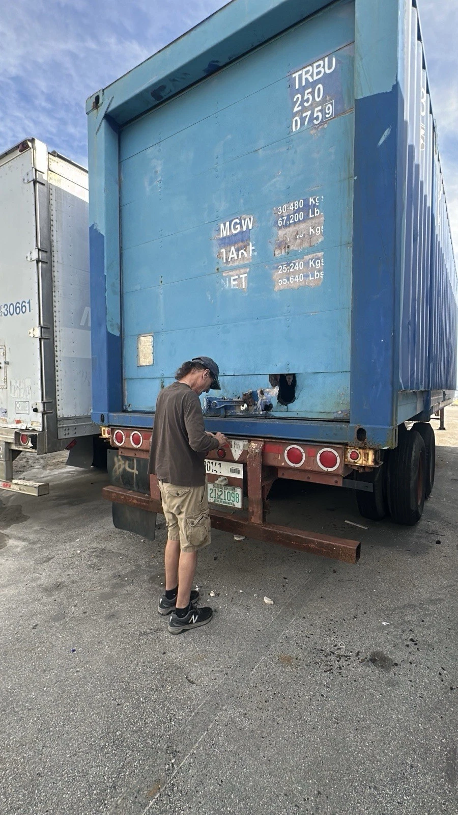 High cube 53ft shipping container for equipment and inventory storage