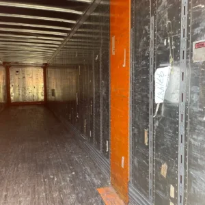 Large 53ft high cube cargo container with corrosion-resistant aluminum construction
