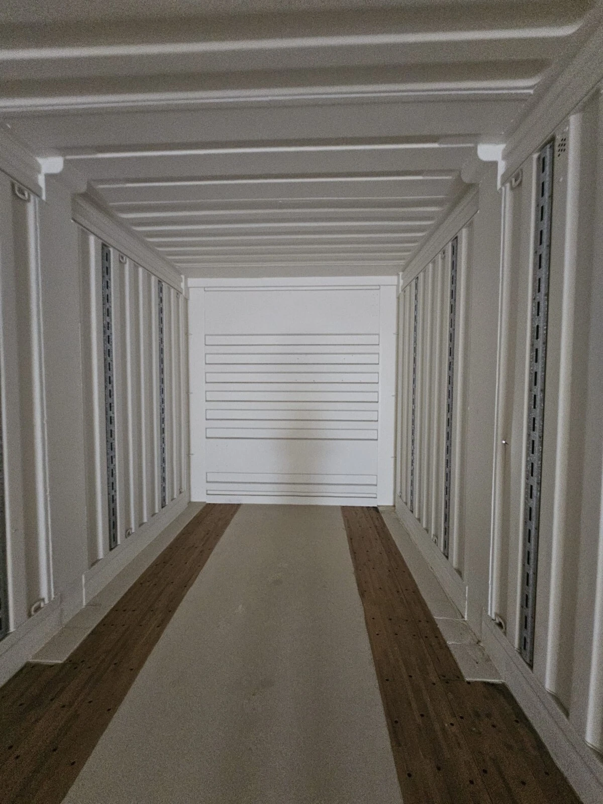 Heavy-duty 53ft shipping container with ISO corner castings and integrated ventilation system