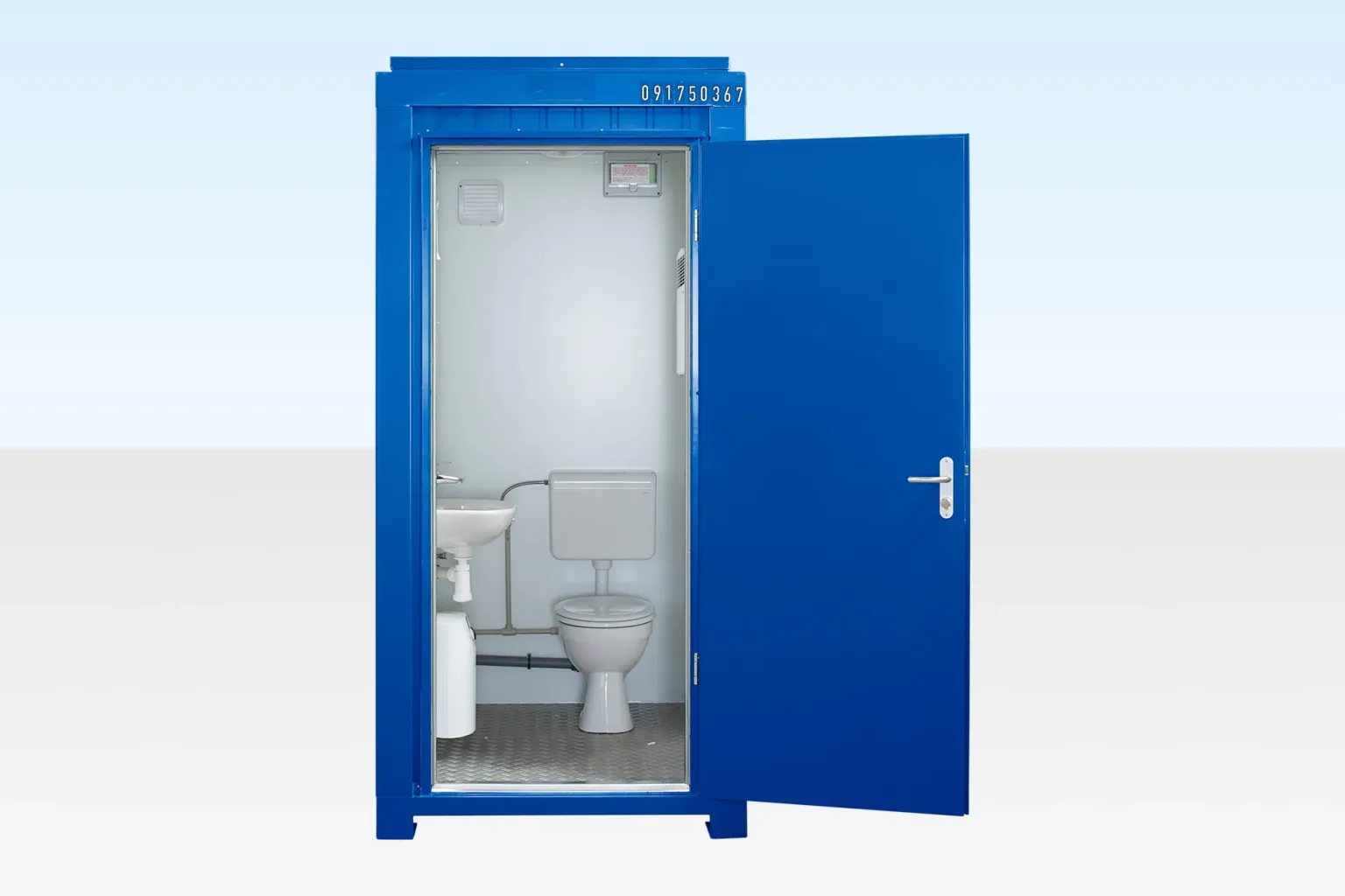5Ft x 4Ft Single Mains Toilet – Blue Portable Toilet Unit