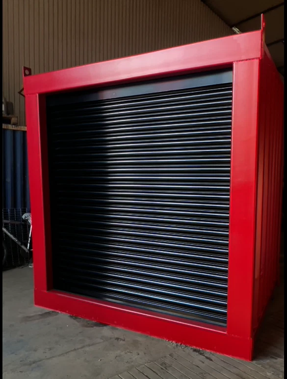 6ft Bespoke Roller Shuttered Shipping Container | Motorized Coiling Door