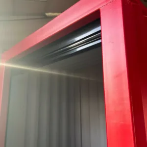 6ft bespoke shipping container with motorized roller shutter door