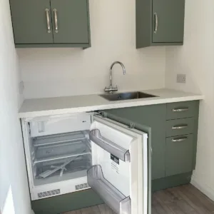 Modular container office with insulated walls and professional interior finish