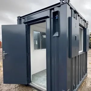 Compact 7ft office container for construction site management and supervision