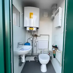 Portable toilet and shower welfare unit for construction sites and events