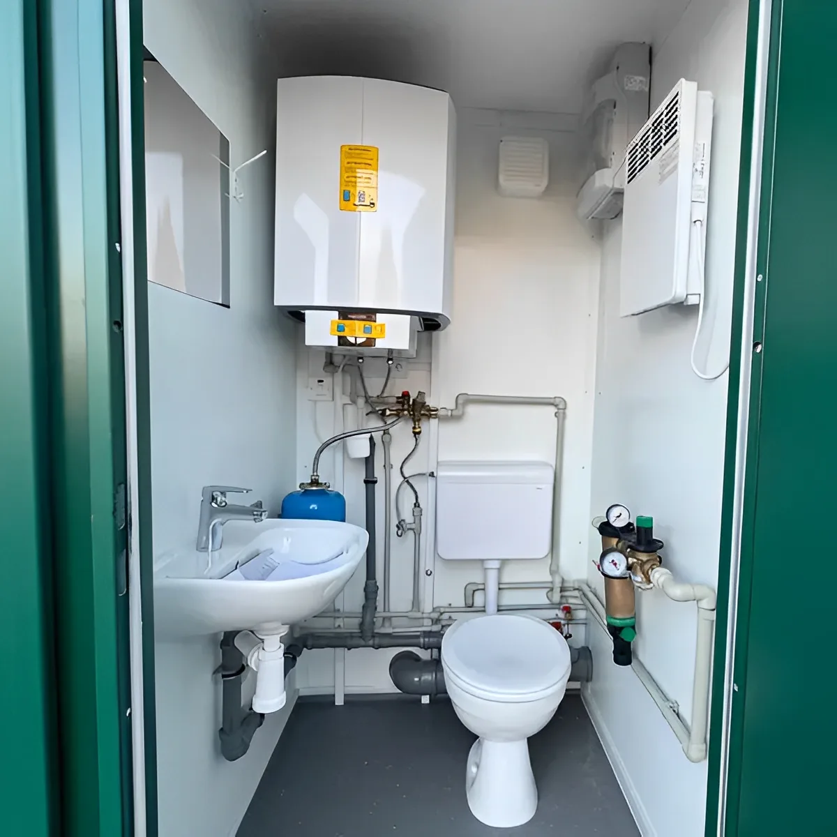 Portable toilet and shower welfare unit for construction sites and events