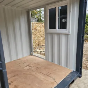 8ft shipping container site safe lock up box for secure tool storage