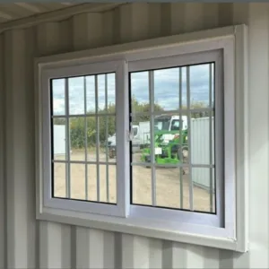 Compact 9ft shipping container office with secure steel construction