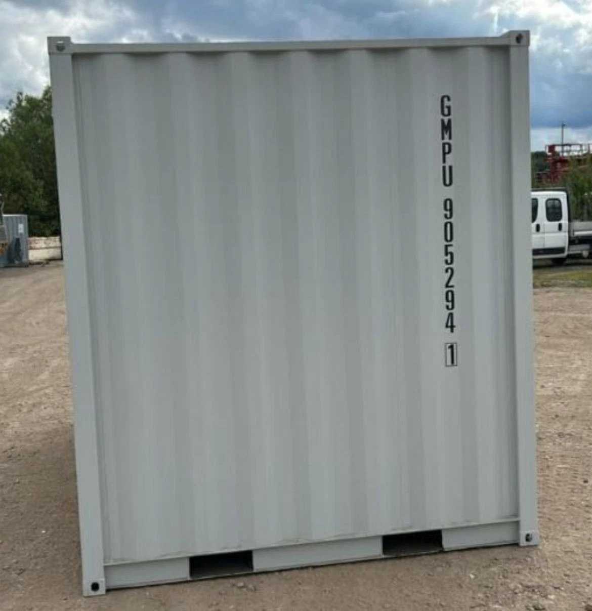 9ft container office with side door and window for portable workspace use