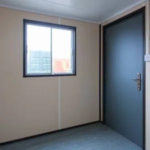 20ft portable office container with sliding steel door and lockable window