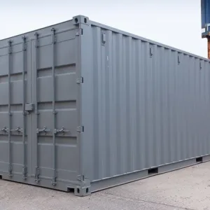 Secure 20ft office shipping container for construction site management
