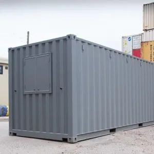 Anti-vandal 20ft office container with lighting and power outlets