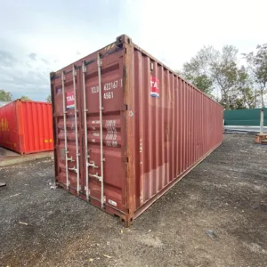 Wind and watertight 40ft used shipping container with steel construction