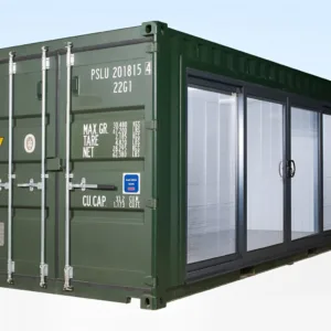 Container home office conversion designed for remote work and productivity