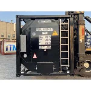 20ft carbon steel tank container for chemical and oil transportation