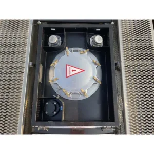 Heavy-duty carbon steel liquid storage container with ISO frame design