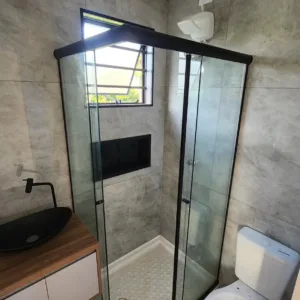 20ft shipping container house with kitchen, bathroom, and water storage tank