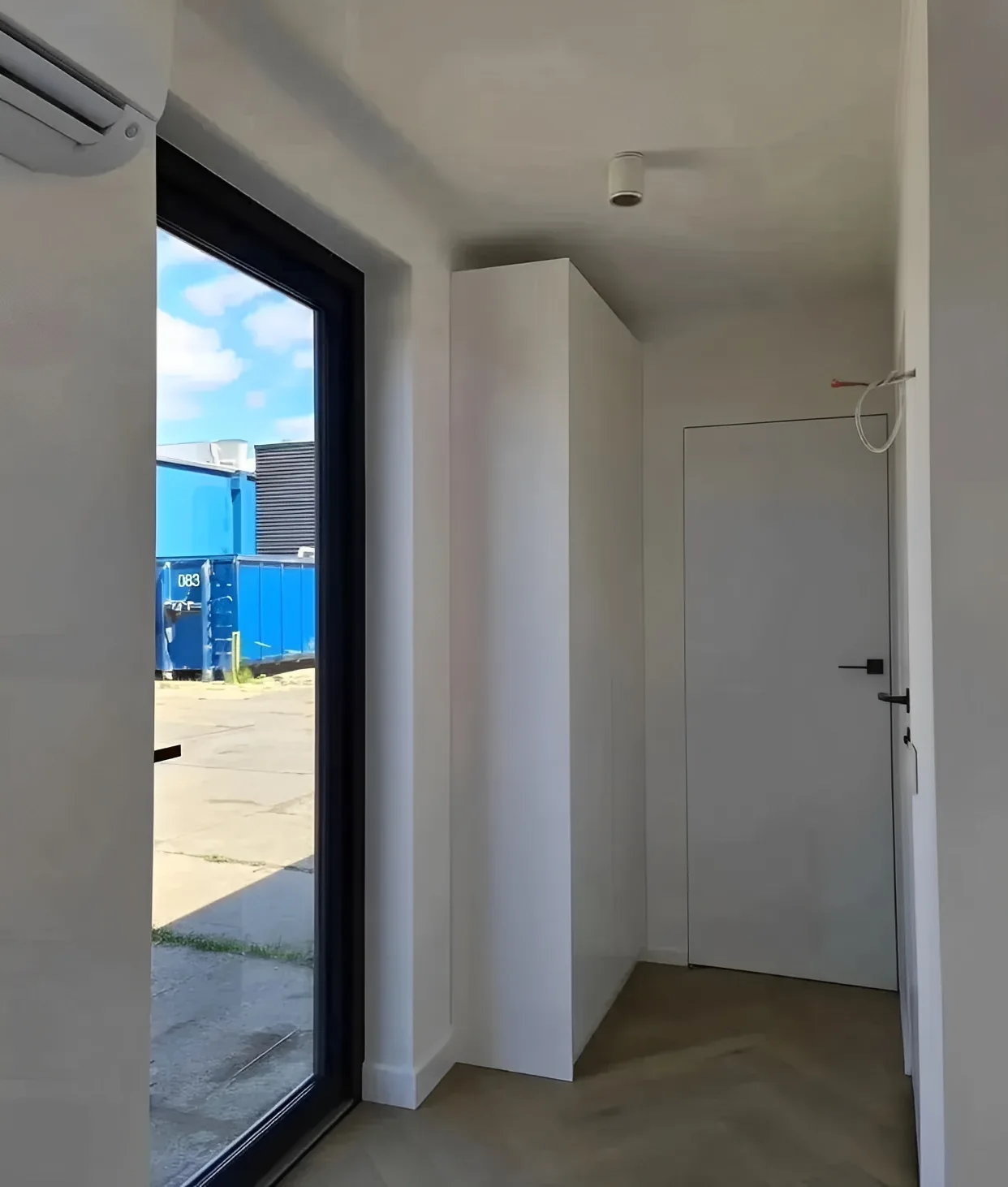 Fully equipped 40ft container house with plumbing and electrical installation