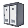 Dual Portable Toilet and Bathroom – Mobile Restroom with Sink 110V