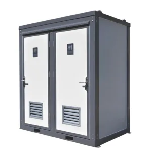 Dual Portable Toilet and Bathroom – Mobile Restroom with Sink 110V