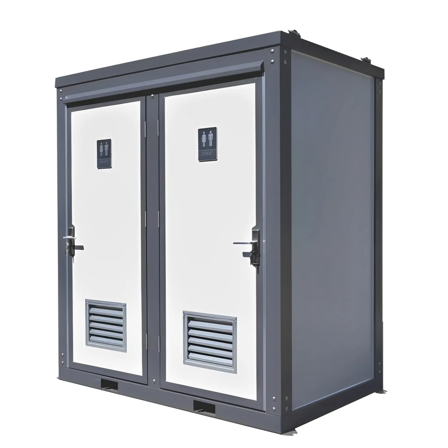 Dual Portable Toilet and Bathroom – Mobile Restroom with Sink 110V